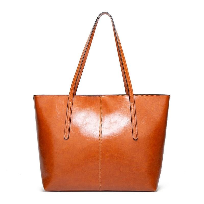 Vintage Öl Wachs Leder Tote Tasche-Bella Webshop