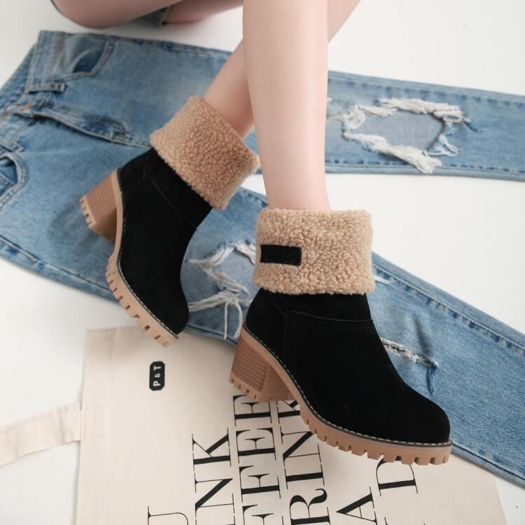 Winter Pelz Warme Schneestiefel-Bella Webshop