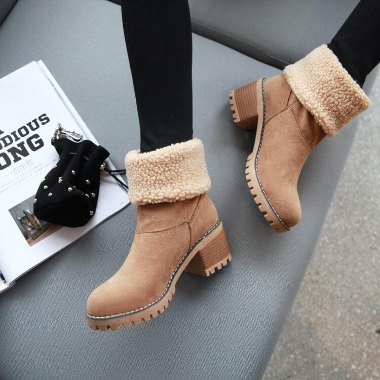 Winter Pelz Warme Schneestiefel-Bella Webshop