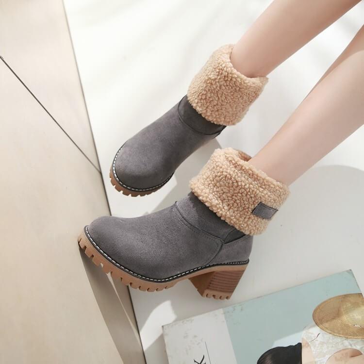 Winter Pelz Warme Schneestiefel-Bella Webshop