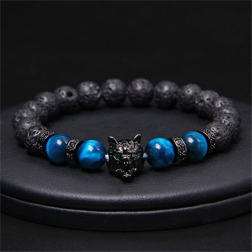 Wolf Tigerauge Perlenarmband-Bella Webshop