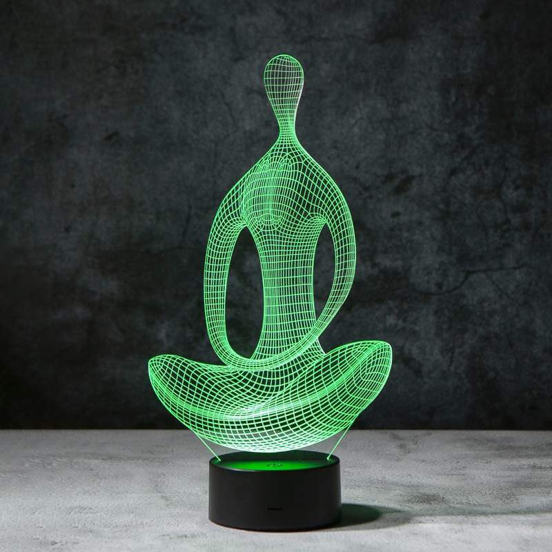 Yoga 3D Illusion Lampe-Bella Webshop