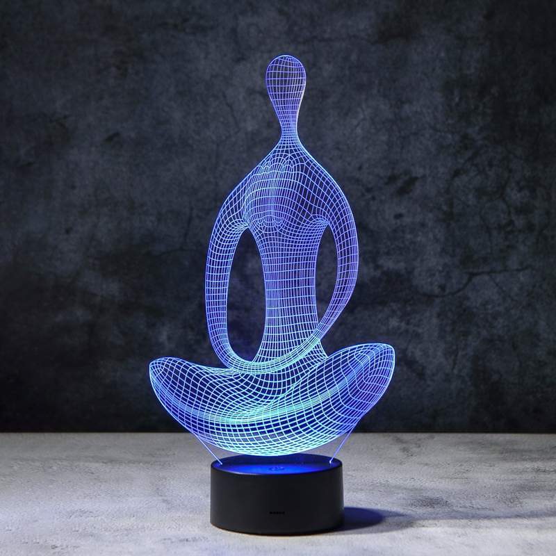 Yoga 3D Illusion Lampe-Bella Webshop
