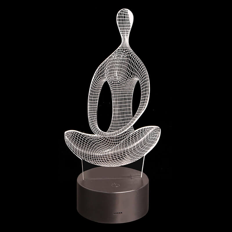 Yoga 3D Illusion Lampe-Bella Webshop